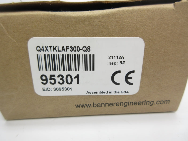 BANNER ENGINEERING Q4XTKLAF300-Q8 95301 10-30VDC NSMP