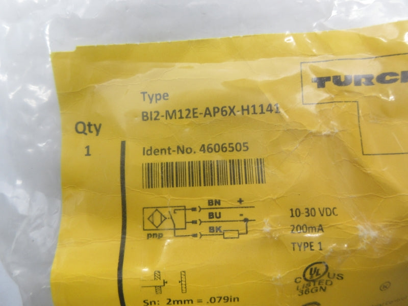 TURCK BI2-M12E-AP6X-H1141 4606505 10-30VDC NSMP