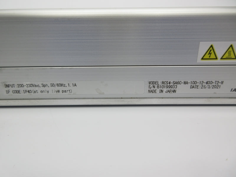 IAI RCS4-SA6C-WA-100-12-400-T2-M 200-230VAC 1.1A NSNP