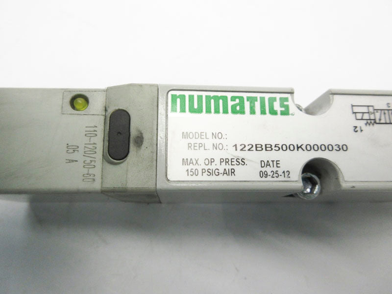 NUMATICS 122BB500K000030 110-120V .05A 150PSI NSNP
