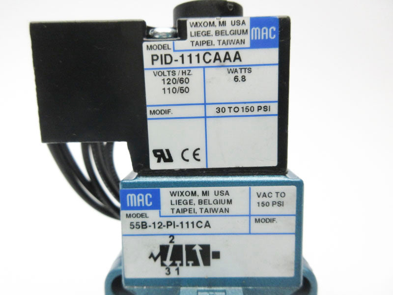 MAC 55B-12-PI-111CA 110/120V 30-150PSI NSNP