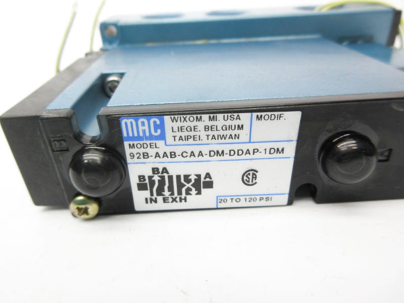 MAC 92B-AAB-CAA-DM-DDAP-1DM 24VDC 20-120PSI NSNP