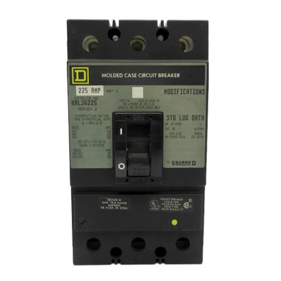 SQUARE D KAL36225 SER. 2 600VAC 225A NSNP