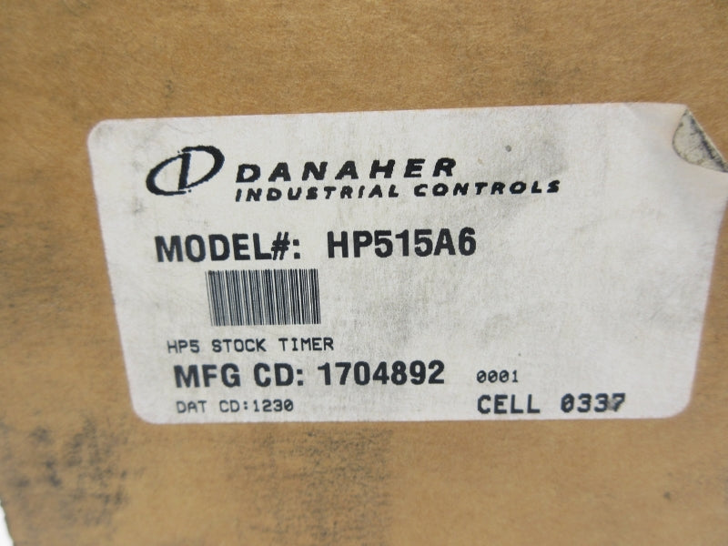 DANAHER CONTROLS HP515A6 120/240VAC 10/5A 0-10S NSMP
