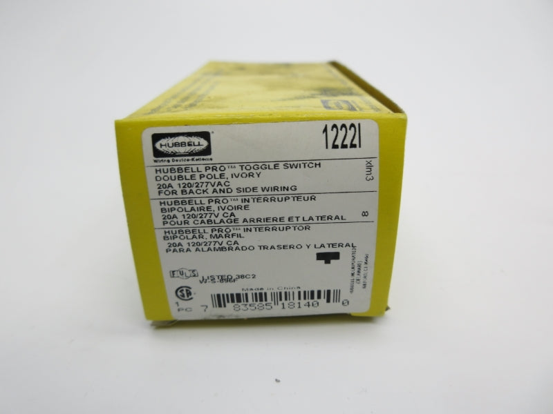 HUBBELL 1222I 120/277VAC 20A NSMP