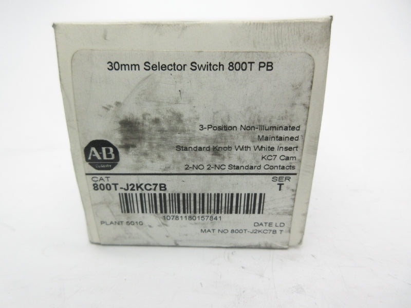 ALLEN BRADLEY 800T-J2KC7B SER. T (WH) NSFS