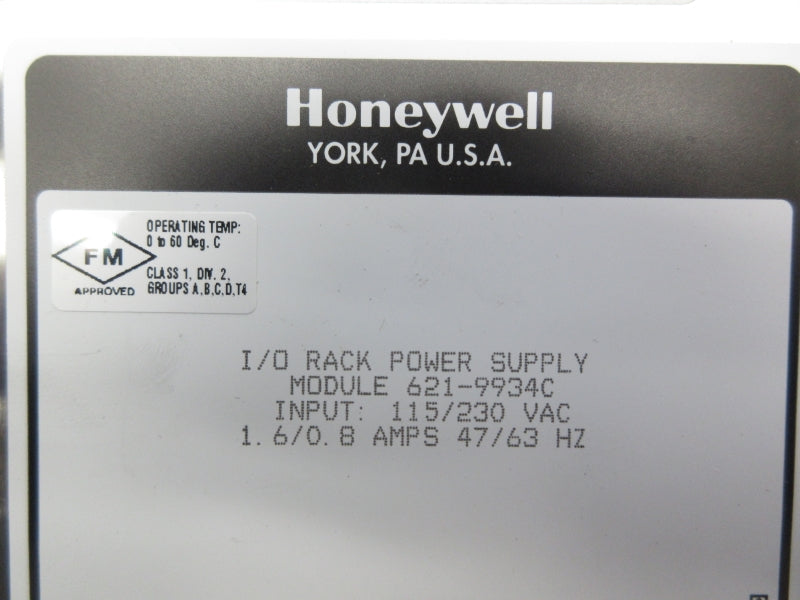 HONEYWELL 621-9934C 115/230VAC 1.6/0.8A NSNP