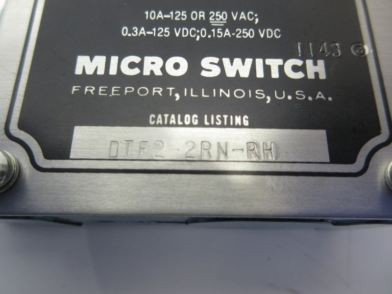 MICRO SWITCH DTF2-2RN-RH 250VAC 10A NSNP