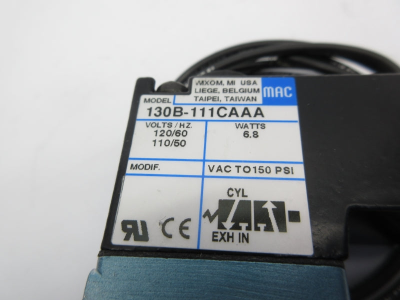 MAC 130B-111-CAAA 110/120V 150PSI NSNP