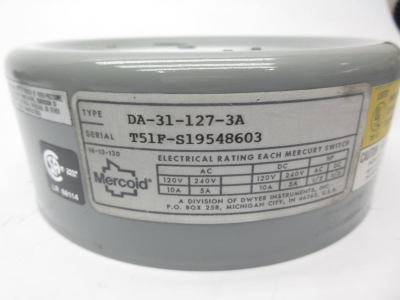 MERICOID DA-31-127-3A 120/240VAC 10/5A UNMP