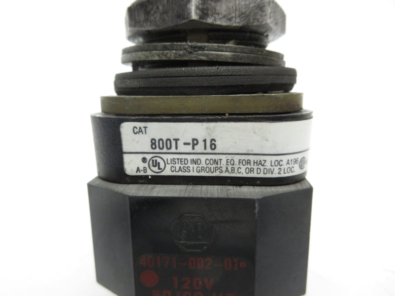ALLEN BRADLEY 800T-P16 SER. T 120V (NO BULB) UNMP