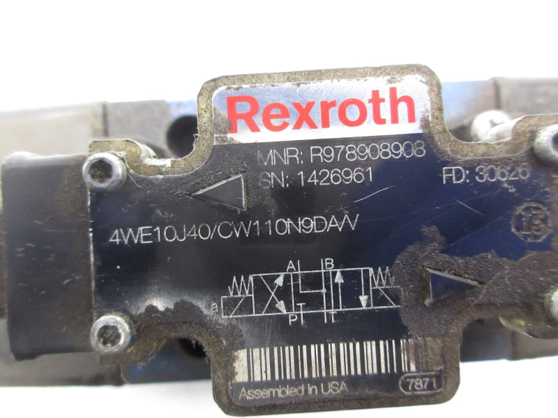 REXROTH 4WE10J40/CW110N9DA/V R978908908 110/120V UNMP
