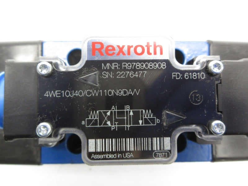 REXROTH 4WE10J40/CW110N9DA/V R978908908 110/120V NSNP