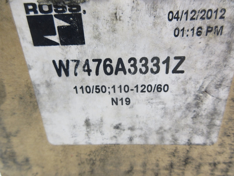 ROSS W7476A3331Z 110/120V NSMP