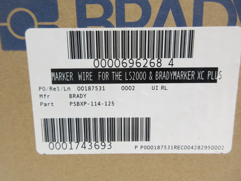 BRADY PSBXP-114-125 NSMP