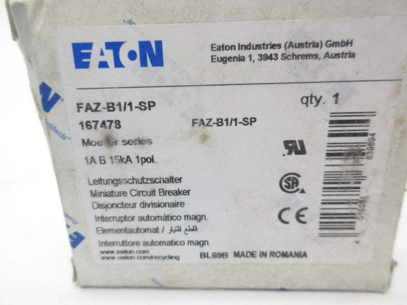 EATON FAZ-B1/1-SP 277VAC 1A NSMP