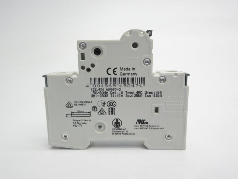 SIEMENS 5SY7116-6 230/400V 16A NSMP