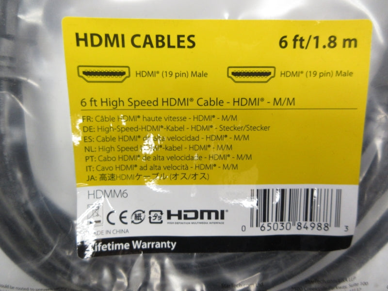 STARTECH HDMM6 6FT/1.8M NSMP