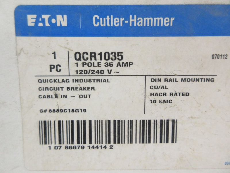 CUTLER HAMMER QCR1035 120/240V 35A NSMP
