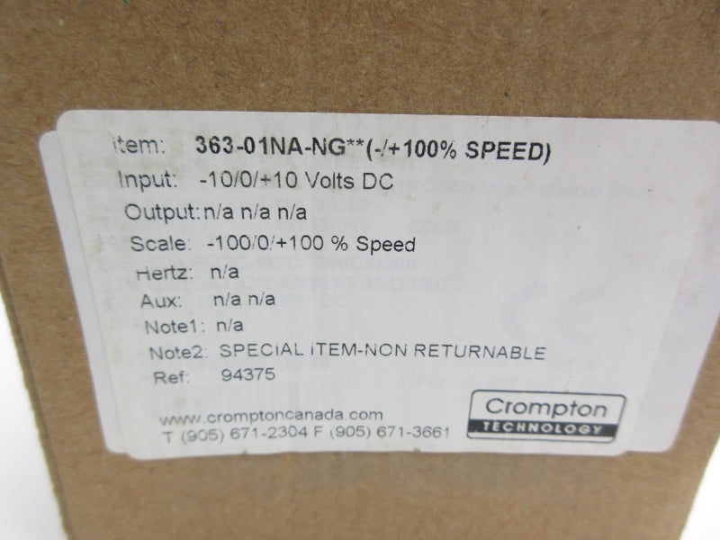 CROMPTON 363-01NA-NG -100-100 NSMP