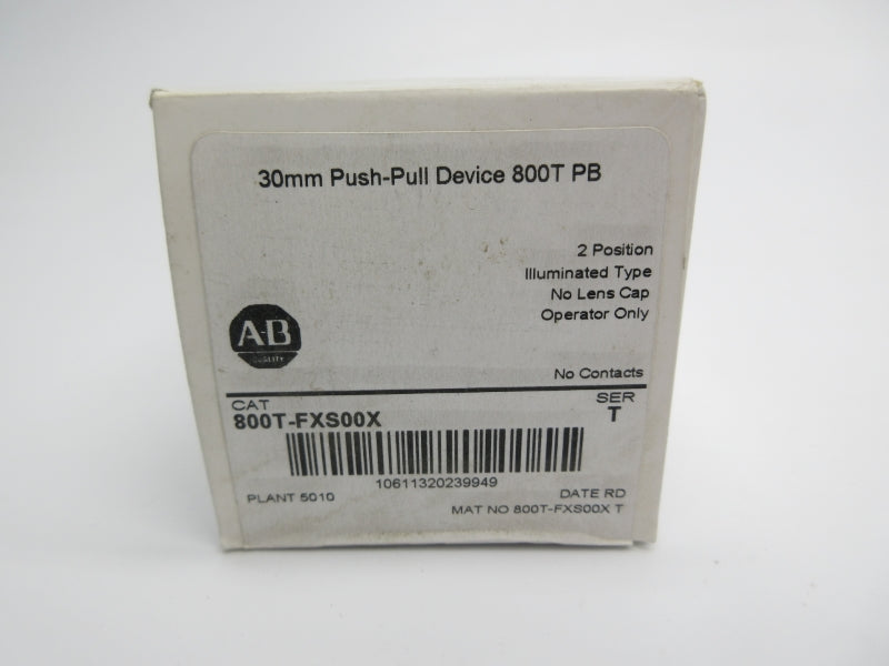 ALLEN BRADLEY 800T-FXS00X SER. T (WH) NSFS