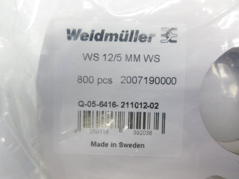 WEIDMULLER 2007190000 (PKG OF 800) NSMP