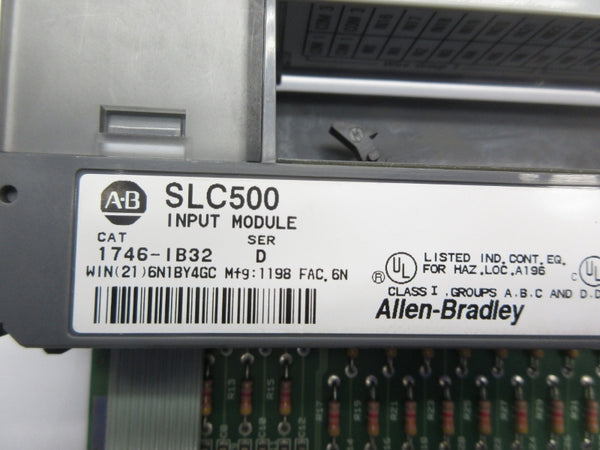 ALLEN BRADLEY 1746-IB32 SER. D 15-30VDC NSNP