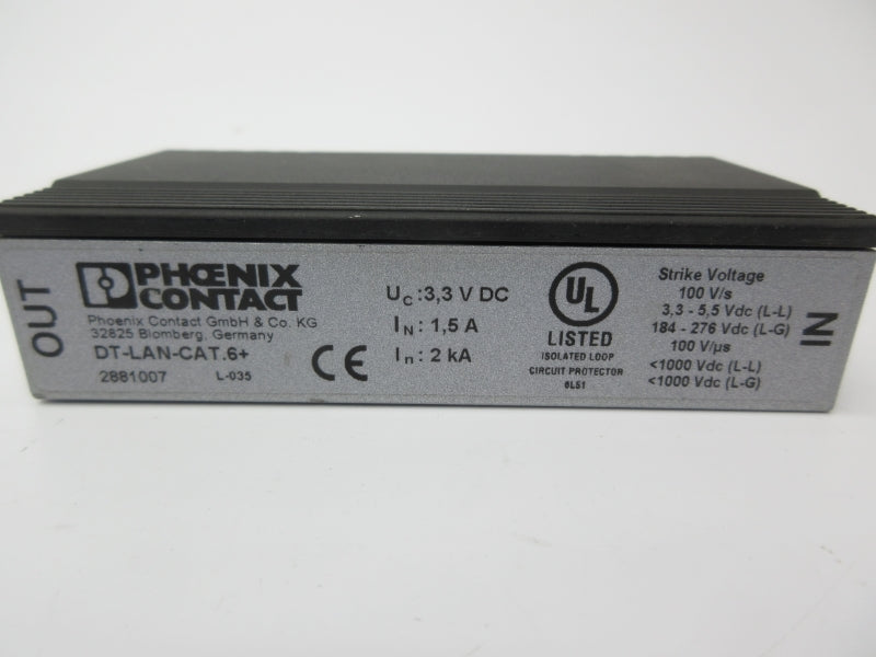 PHOENIX CONTACT DT-LAN-CAT.6+ 2881007 3.3VDC 1.5A NSNP