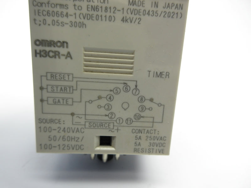 OMRON H3CR-A 100-240VAC 0.05S-300H NSNP
