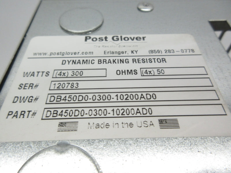 POST GLOVER DB450D0-0300-10200AD0 NSNP