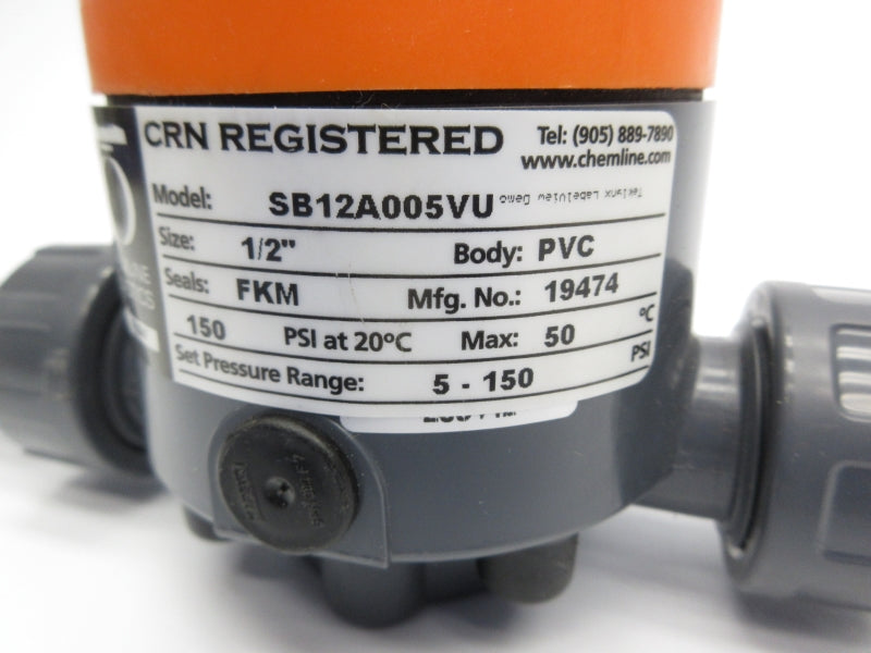 CHEMLINE SB12A005VU 150PSI 1/2" NSNP