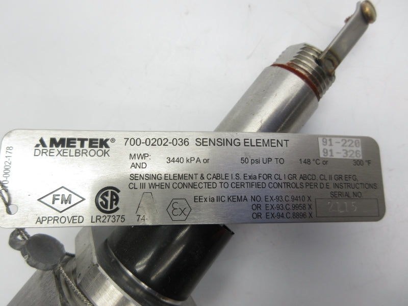 AMETEK 700-0202-036 50PSI NSNP