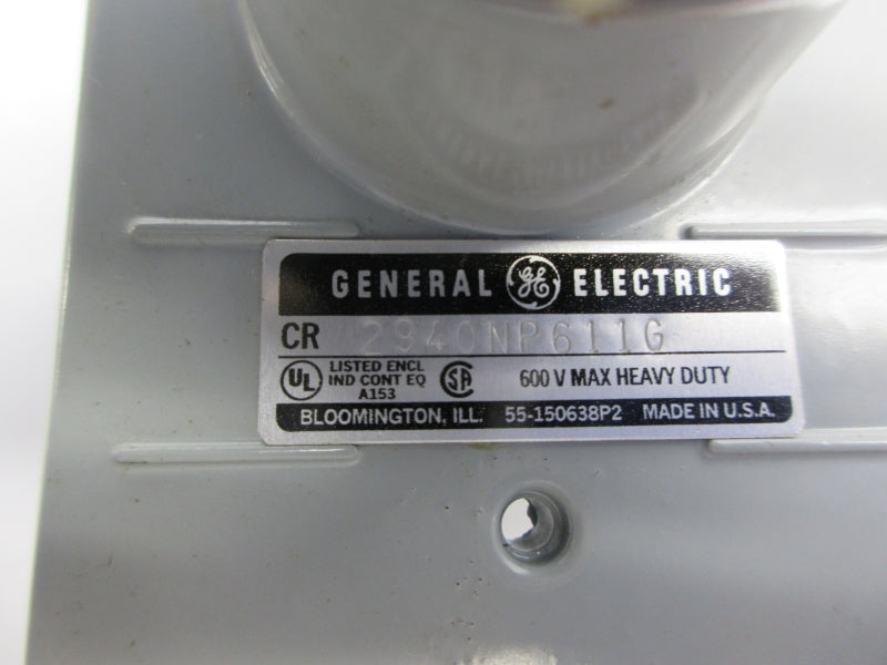 GENERAL ELECTRIC CR2940NP611G 600V NSNP