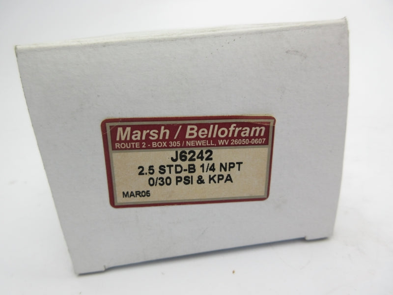 MARSH/BELLOFRAM J6242 0-30PSI 1/4" NSMP