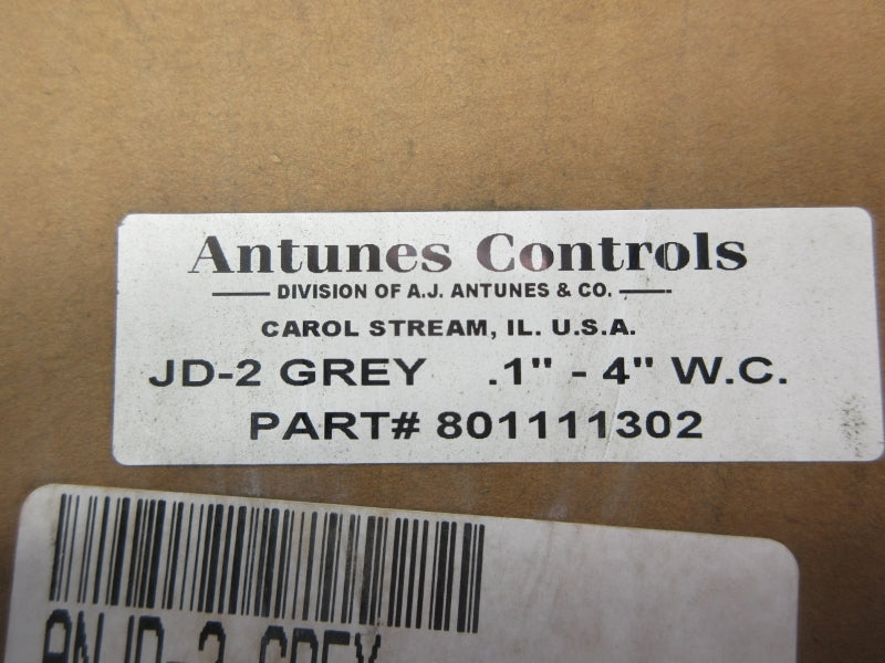 ANTUNES CONTROLS 801111302 JD-2GREY .1-4"WC NSFS
