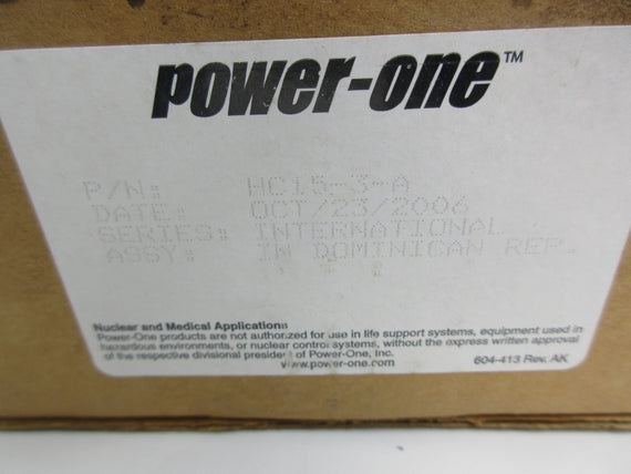 POWER ONE HCI5-3-A 230/240VAC 0.5A NSMP
