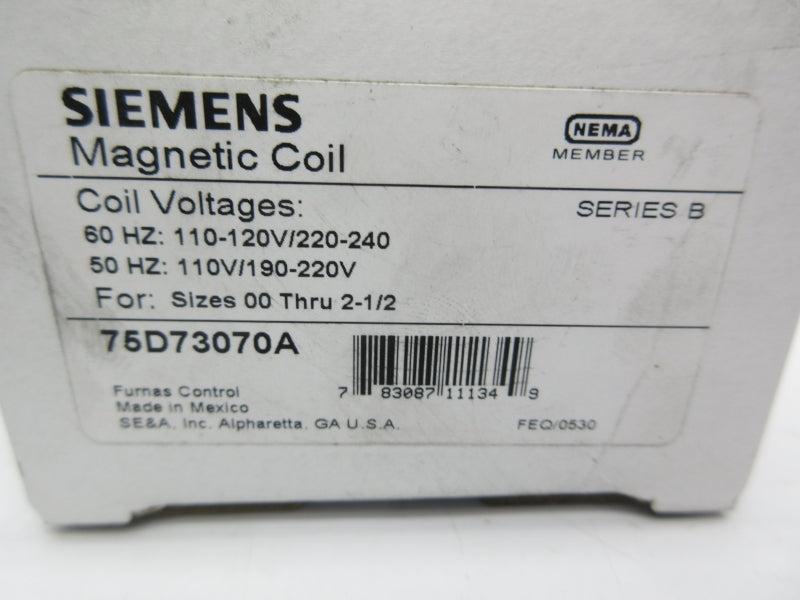 SIEMENS 75D73070A SER. B 110-120/220-240V NSMP