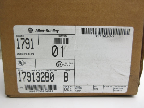 ALLEN BRADLEY 1791-32B0 SER. B 10-30VDC REV. A01 NSMP