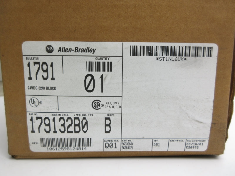 ALLEN BRADLEY 1791-32B0 SER. B 10-30VDC REV. A01 NSMP
