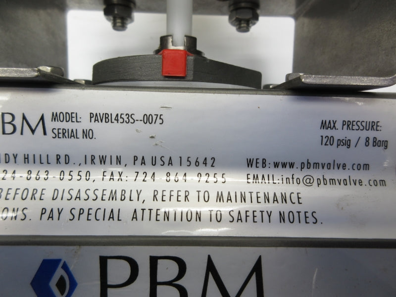 PBM PAVBL453S-0075 120PSI NSNP