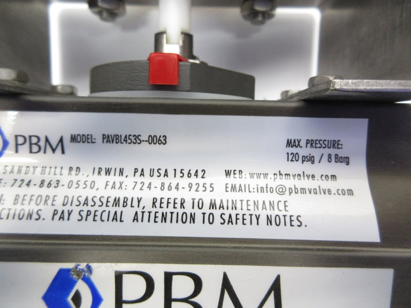 PBM PAVBL453S-0063 120PSI NSNP