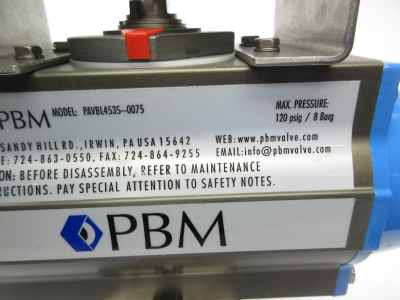 PBM PAVBL453S-0075 120PSI (AS PICTURED) NSNP