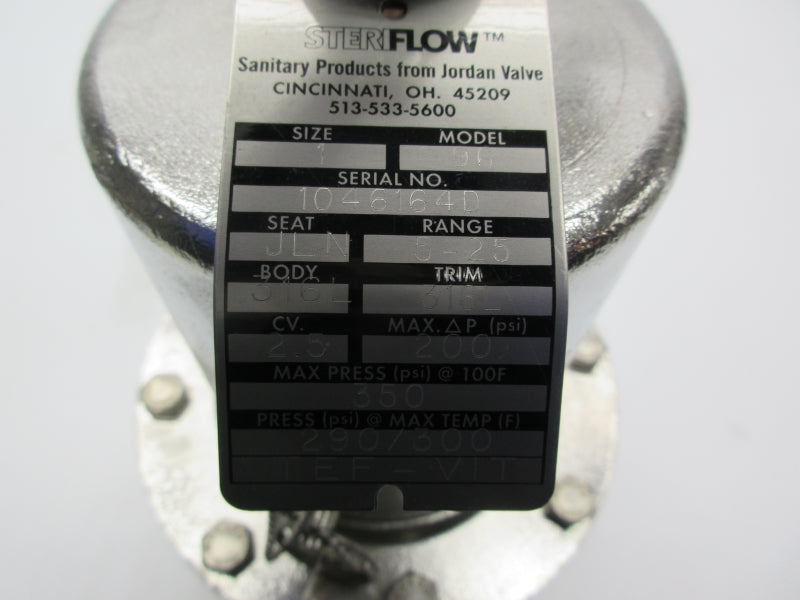 JORDAN VALVE 96 200PSI 1" NSNP