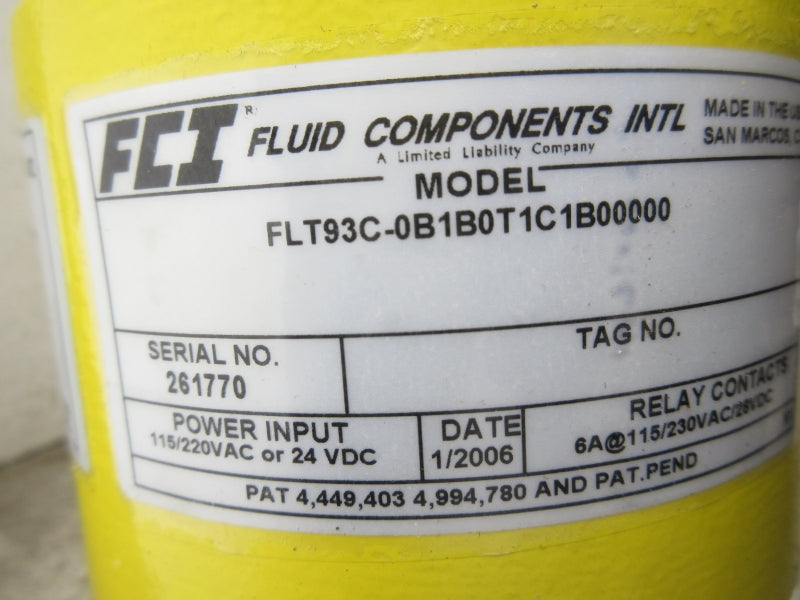 FCI FLT93C-0B1B0T1C1B00000 115/220VAC NSNP