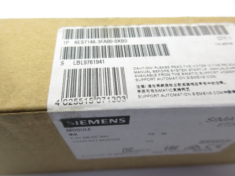 SIEMENS 6ES7148-3FA00-0XB0 24VDC NSFS