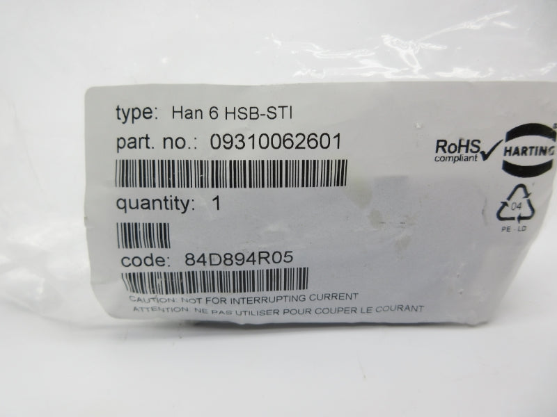 HARTING 09310062601 HAN6HSB-STI NSMP