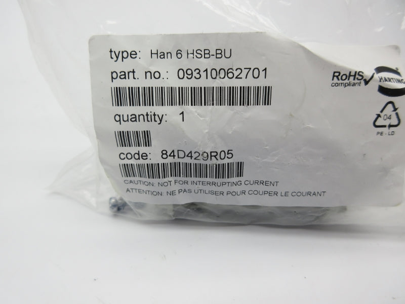 HARTING 09310062701 HAN6HSB-BU NSMP