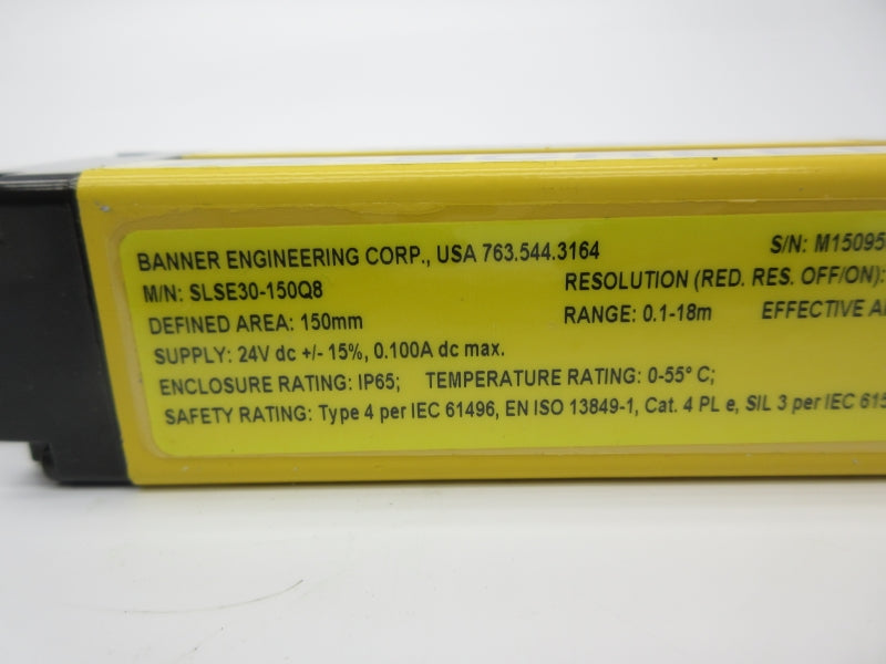 BANNER ENGINEERING SLSE30-150Q8 24VDC NSNP