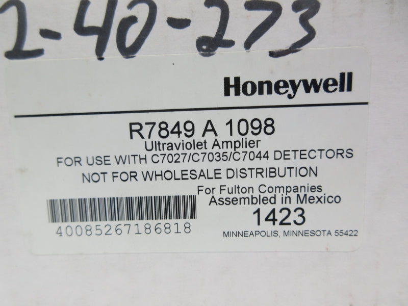 HONEYWELL R7849A1098 1.25VDC 2/3S NSMP