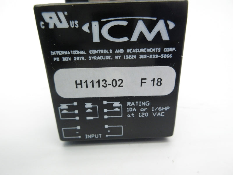 ICM CONTROLS H1113-02 120VAC 10A UNMP